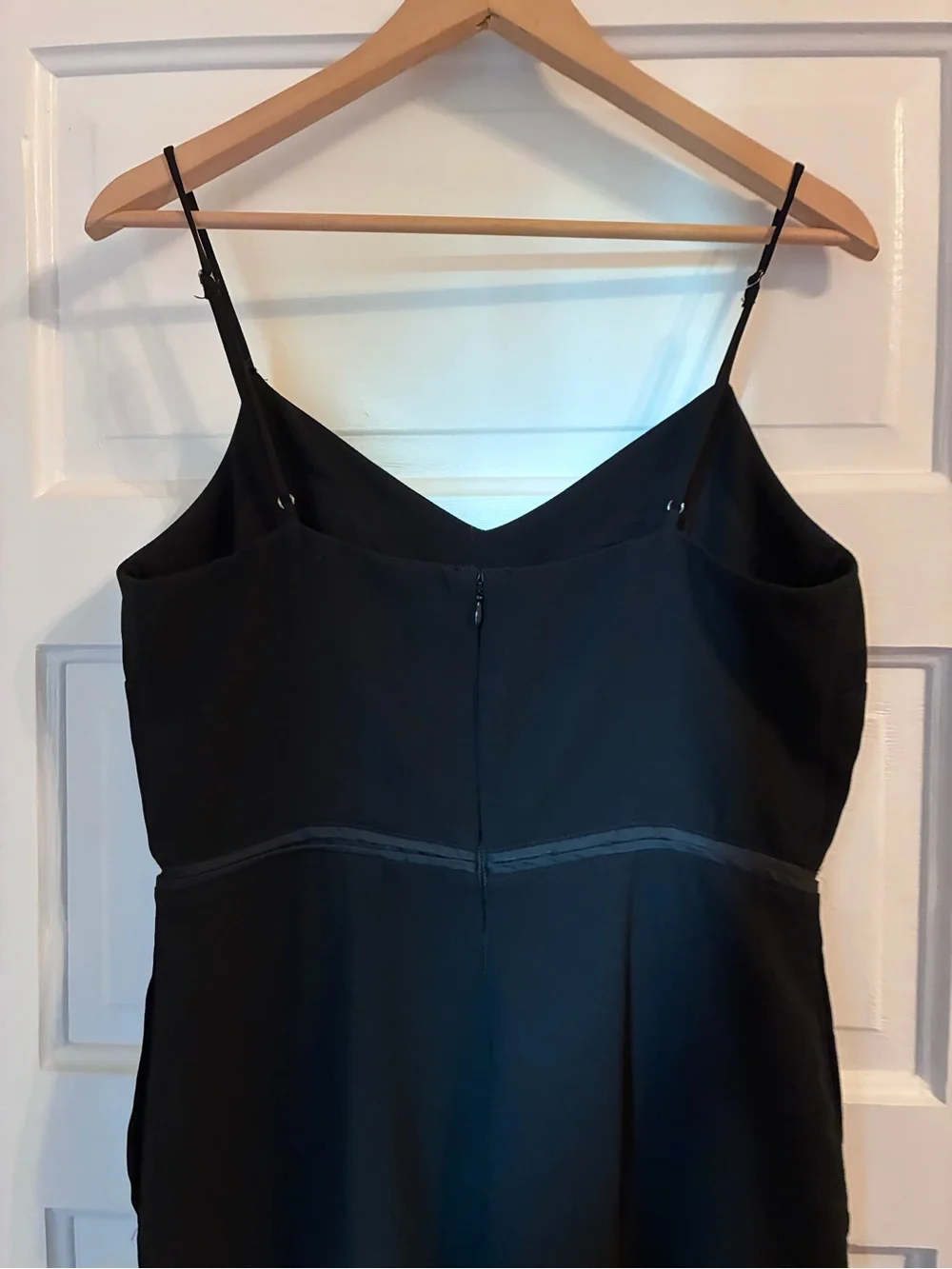 Maeve Anthropologie Magdalena Jumpsuit Classic Black Spaghetti-Strap Size 10